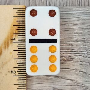 4:6 Replacement Dominoes Large Dot Shiny Color 2 X 1 X 5/8th
